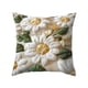 thumbnail image 2 of Funda de cojín decorativa de poliéster de 45 cm (18 pulgadas) con bordado suave, ideal para sofá, dormitorio, sala de estar o cualquier espacio del hogar., 2 of 6