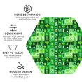 thumbnail image 3 of Honeii Vegetables Print Leather Coaster Set of 4, Ideal for Safeguarding Your Furniture from Drinks Spills and Effortless cleanup-Hexagon, 3 of 6