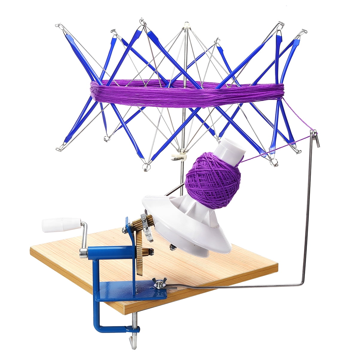 Fabric Yarn String Knitting Roll Ball Wool Winder Holder Umbrella Skein