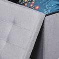 thumbnail image 4 of CBD Rectangle Folding Linen Storage Stool Cube Seat Grey 1 PCS, 4 of 5