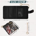 thumbnail image 3 of Small Wallet For Women Bifold Leather Pocket Coin Credit Card Holder With RFID Blocking National Flag-themed Cat, 3 of 6