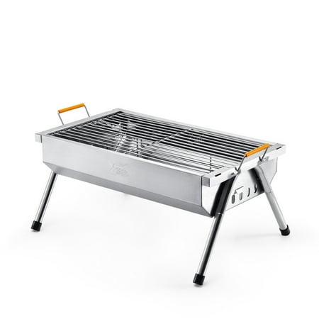 Moaere Foldable Charcoal Bbq Grill Stainless Steel Portable Barbeque Moaere Foldable Charcoal Bbq Grill Stainless Steel Portable Barbeque For Picnic Camping Cooking