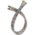 thumbnail image 1 of LAICAIW 24-Inch Long Bathroom Kitchen Faucet Connector Braided Supply Hose 3/8-Inch Stainless Steel Female Compression Thread x M10 Male Connector, x 2 Pcs(1 Pair), 1 of 6