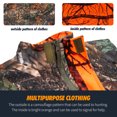 thumbnail image 4 of GUGULUZA Orange Camo Hunting Vest, Game Vest for Outdoor Fishing Hiking Camping Mountaineering, M, 4 of 7