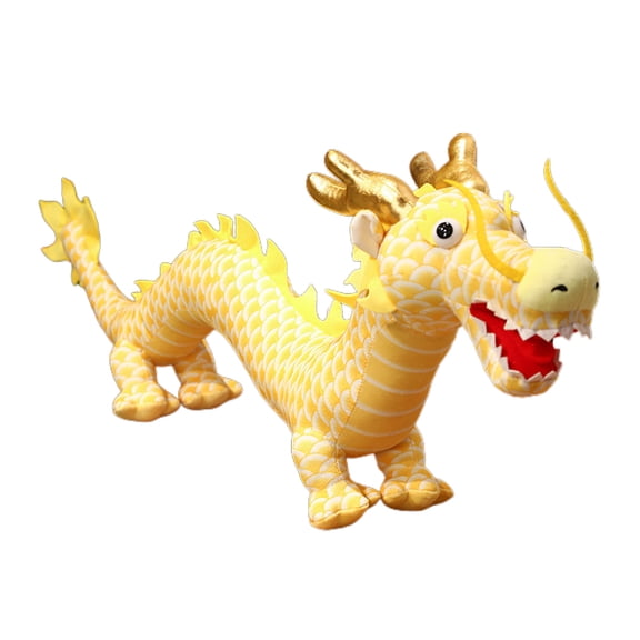 Chinese Dragon Doll Toy Novelty Stuffed Toy for Chinese New Year Party Cool Gift Hugging Chinese Loong