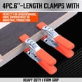 thumbnail image 3 of 4-Piece 6" inch Spring Clamp,Clamps for Woodworking,Clamps for backdrop,Heavy Duty Metal Clamps, 2.5"-inch Jaw Opening, 3 of 5
