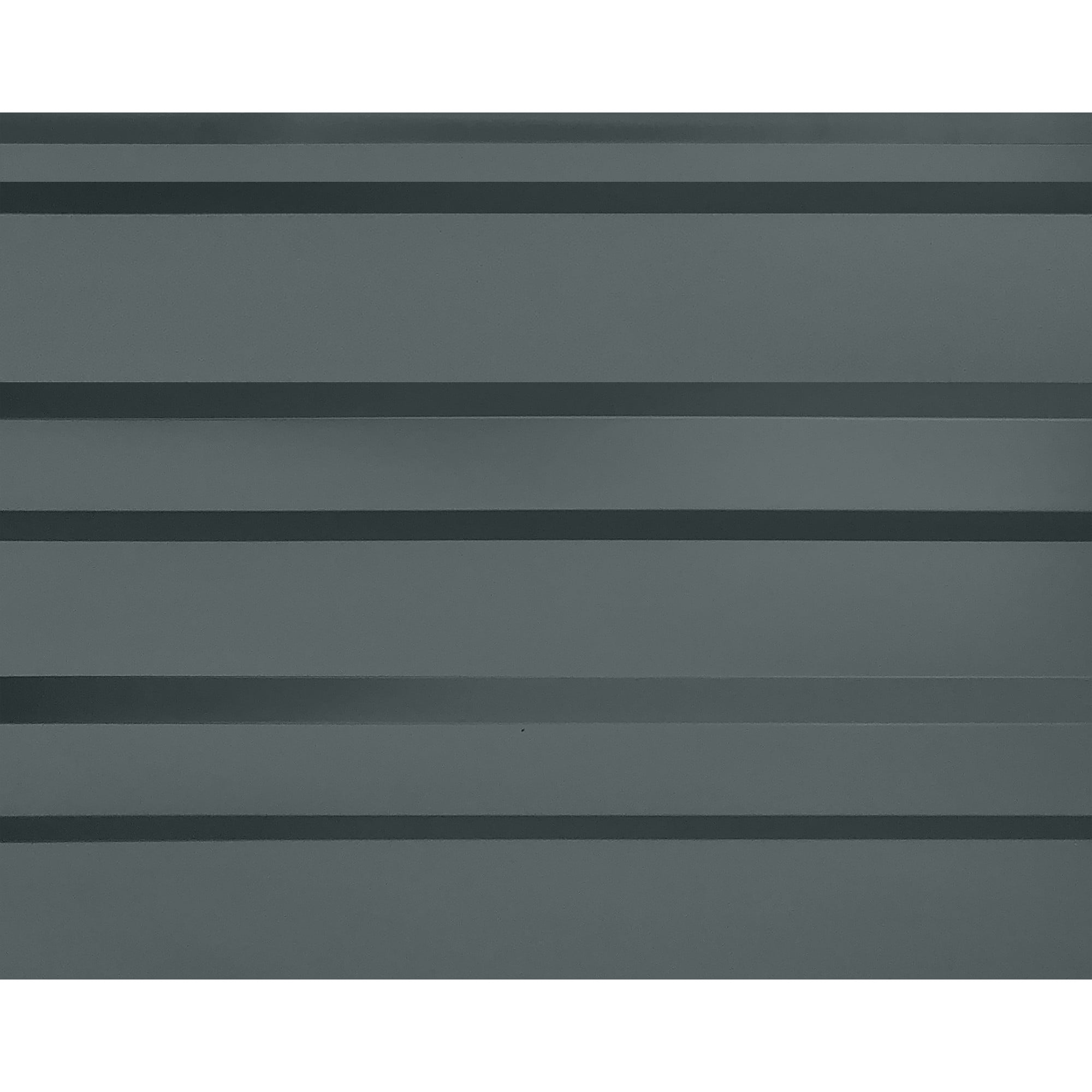Arrow 9 x 24 x 22 ft Charcoal 2 Side Walls Kit For Steel Carport