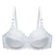 thumbnail image 2 of Sujetador de encaje Mujer Sexy Hacer subir Lencería Copa fina Ropa interior transpirable, Blanco, 40CD Vogacara AP001126-02, 2 of 7