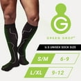 thumbnail image 2 of Green Drop Compression Socks - Herb-Infused, Natural Pain Relief - Knee High, Unisex, L/XL, 1 Ct, 2 of 9