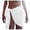 White, variant on Womens Coverups Womens Summer Solid Beach Skirt Side Knot Short Swimsuit Cover Up Black,One Size
