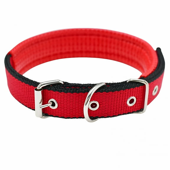 GASTROPOD Adjustable Dog Collar,Heavy Duty Breathable Nylon Wide Dog Collars with Metal Buckle D Ring for Large Medium Small Dogs