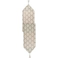 thumbnail image 5 of Violet Linen Signature Chenille Diamond pattern, Polyester Chenille Jacquard, with Tassels, Gold, 13 Inch x 70 Inch, Decorative Table Runner, 5 of 7