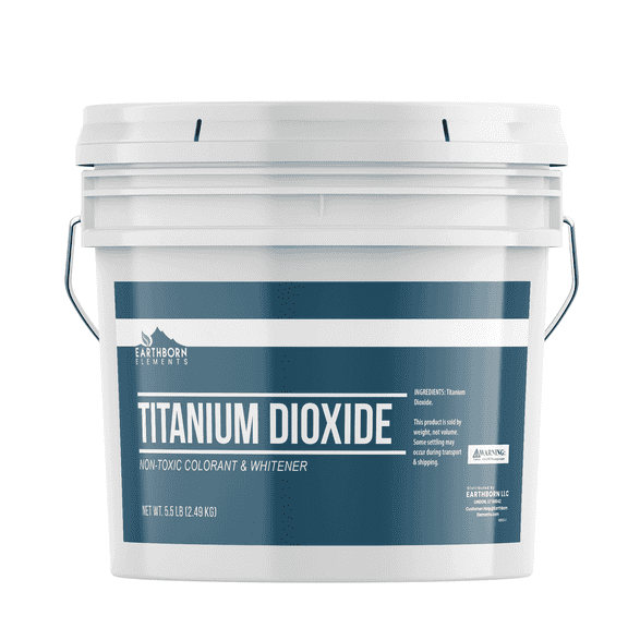 Earthborn Elements Titanium Dioxide 1 Gallon, DIY Essential, Resealable Bucket