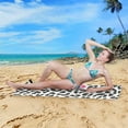 thumbnail image 6 of Leopard Kiss Beach Towel 31" x 71", Quick Dry Bath Towel Super Absorbent Lightweight Travel Towel for Beach Yoga Swim Sport Camping Holiday, 6 of 7