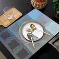 thumbnail image 5 of Manteles individuales resistentes al calor para mesa de comedor, manteles individuales antideslizantes de lino y algodón para decoración de mesa de cocina, banquete navideño, 5 of 5