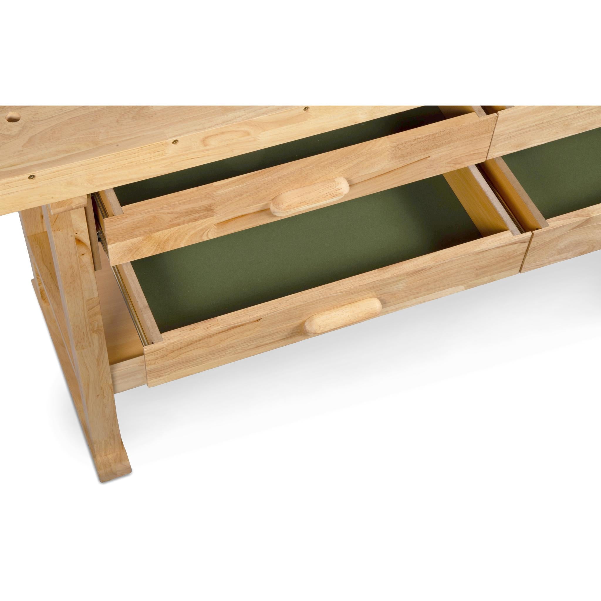 WEN 60-Inch Hardwood Workbench with Four Drawers and Onboard Vise (WB6020)