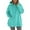 Sky Blue, variant on Women's Round Neck Hoodie with Pocket Oversized Casual Fit S