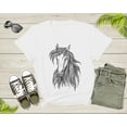 thumbnail image 2 of Cool Horse Pony Lover Gift Shirt For Men Women Kids Girls Boys Aesthetic Horse Lover Gift Ideas Tshirt Graphic Horse Head Silhouette T-shirt, 2 of 7