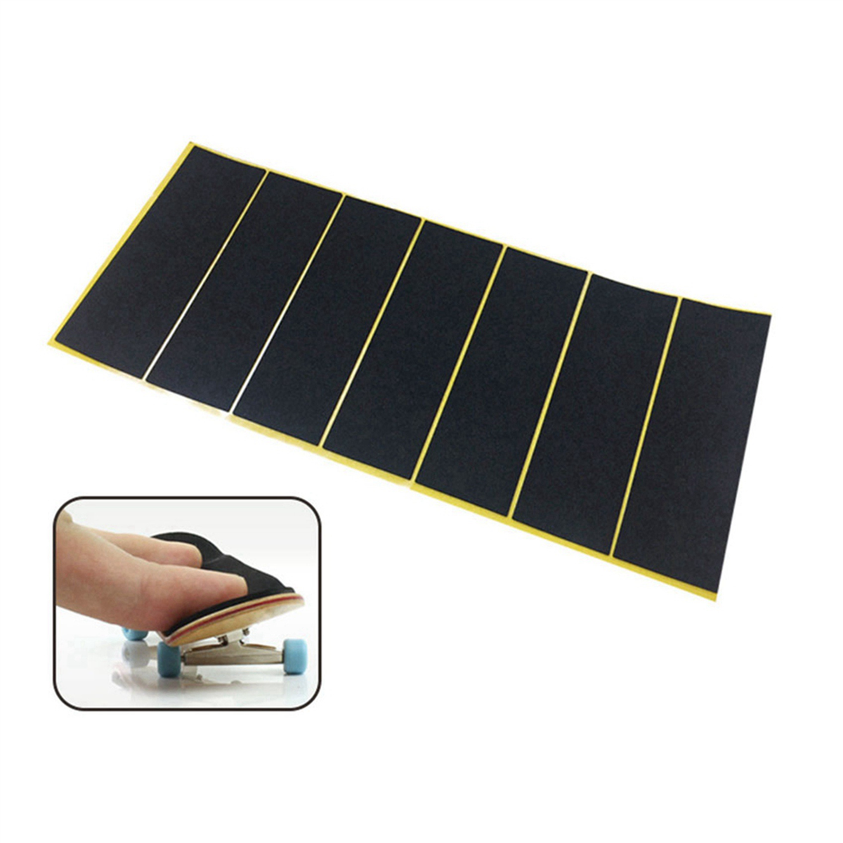 200Pcs/Lot Black Fingerboard Deck Uncut Tape Stickers Black Foam Grip Tape Stickers 38mmx110mm