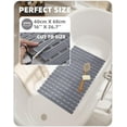 thumbnail image 6 of Shower Mat 16"x27", Extra Long Bathtub Mat Non Slip with Suction Cups, Bath Matts for Shower Floor/Inside Shower, Quick Dry, Easy Clean, 6 of 12
