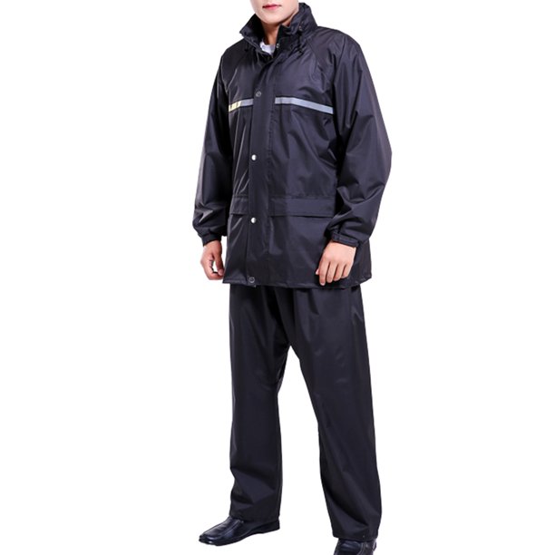 Rain Suits for Men Classic Rain Gear Waterproof Rain Coats Reflective