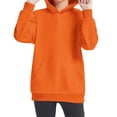 thumbnail image 5 of NAISIBABY Big Girls Boys Hoodies, Long Sleeve Solid Color Casual Kids Pullover Sweatshirts Orange, 5 of 6