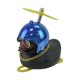 thumbnail image 2 of Pato Decorativo Negro Con Casco Cromado Azul, 2 of 4