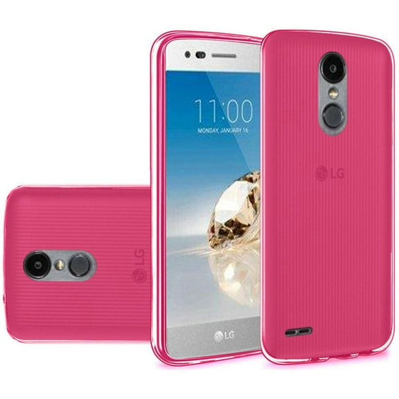 GSA TPU Slim Candy Skin Case For LG Aristo 2/3/3 Plus/Egypt - Hot Pink