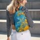 thumbnail image 5 of Disketp Abstract Night Sky Tree print Canvas Backpack Lightweight Travel Daypack Student Rucksack Laptop Backpack-, 5 of 5