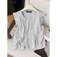 thumbnail image 1 of RWJDXD Débardeurs Sans Manches à Rayures pour Femmes, Mode Été 2024, Col Rond, Décontracté, Ample, Bureau, 1 of 6