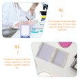 thumbnail image 5 of HONMEET  3Pack Microscope Slide Case Rectangular Specimen Storage Protection for Slides White, 5 of 8