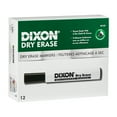 thumbnail image 2 of Dixon Dry Erase Markers Wedge Tip, Black, Pack of 12, 2 of 3