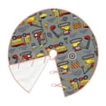 thumbnail image 3 of Bingfone Christmas Tree Skirt Mat Christmas Decoration Interior 30"-Funny Construction, 3 of 8