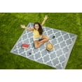 thumbnail image 4 of Beverly Rug Outdoor Rug, Reversible Plastic Camping Rug, Gray, 5'x7', 4 of 6