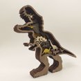 thumbnail image 4 of Decoración de arte de pared de madera 3D Iluminado DIY Decoraciones de estantes LED - Estatuas de dinosaurios, 4 of 6