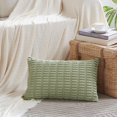 CCJR 4 Packs Sage Green Decorative Throw Pillow Covers 14x24 Inch for