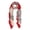 Red, variant on Premium Deer Medallion Animal Print Scarf Wrap