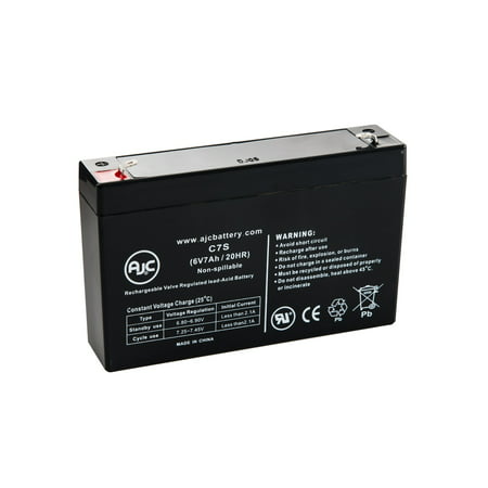Universal Power Group UB670 6V 7Ah Lawn and Garden Battery - This is an AJC Brand