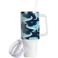 thumbnail image 2 of SKYSONIC 40oz Cartoon Dinosaur Pattern Tumbler With Lid And Straw Travel Coffee Mug Stainless Steel Insulated Thermal Tumblers Cup, 2 of 7