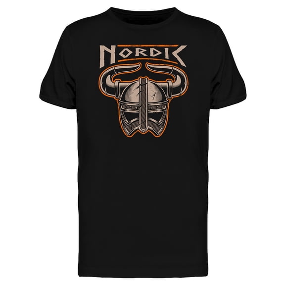 Viking Helmet Of Nordic Warrior T-Shirt Men -Image by Shutterstock, Male 3X-Large