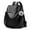 Black, variant on Backpack Purse for Women, PU Leather Anti-theft Shoulder Bag, Stylish Casual Daypack for Everyday Use