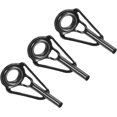 thumbnail image 1 of czcpp-Tube Dia Fishing Rod Tips Repair Kit, Stainless Steel Black Guide Ring for Fishing, 1 of 4