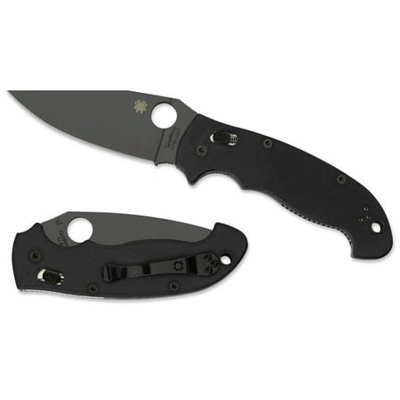 Spyderco Manix 2 XL Folding Knife 3.88" S30V Black Plain Blade, Black G10 Handles - C95GPBBK2