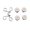 10, variant on Adjustable Jeans Waist Buckles Detachable Button Pins Trousers Waist Tightener