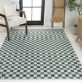 thumbnail image 6 of JONATHAN Y TUSCAN SUN 5 x 8 Area Rug, Aimee Traditional Cottage Checkerboard - Turquoise/Cream, TSN204E-5, 6 of 9