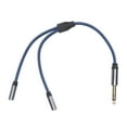 thumbnail image 1 of Professional Audio Adapter Cable,Audio Cable 6.35mm Male Audio Splitter Cable Maleto Dual Female Cable Streamlined Design, 1 of 9