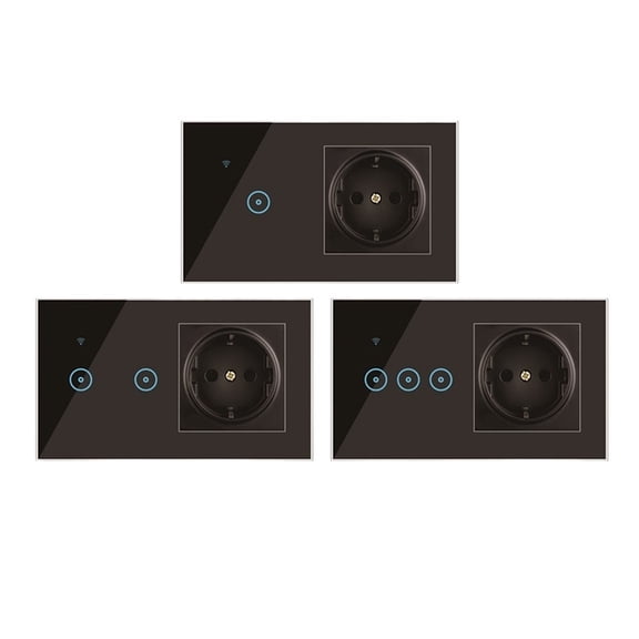 Compatible Smart Wall Light Switch Socket Wireless Control Wireless WiFi Switch Smart Home ,Easy to Installation