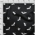 thumbnail image 3 of oneOone Polyester Spandex Black Fabric Bird Fabric For Sewing Printed Craft Fabric By The Yard 56 Inch Wide, 3 of 4