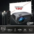 thumbnail image 3 of Monster Vision Wireless 1080p FHD TFT LCD Image Stream Projector with 120 inch Screen 30000 H, 3 of 5