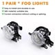 thumbnail image 4 of Car Front Bumper Fog Lights Fog Lamp for Montero 2003 2004 2005 2006 MN133759 MN136353, 4 of 5